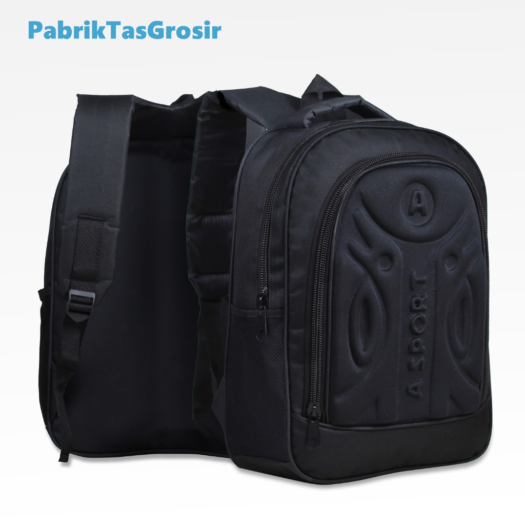 Tas Anak Laki Laki SD Polo Emboss A Sport Tas Pollo Timbul Anak Cowok SD Ransel Rohis Ngaji TPA TPQ 