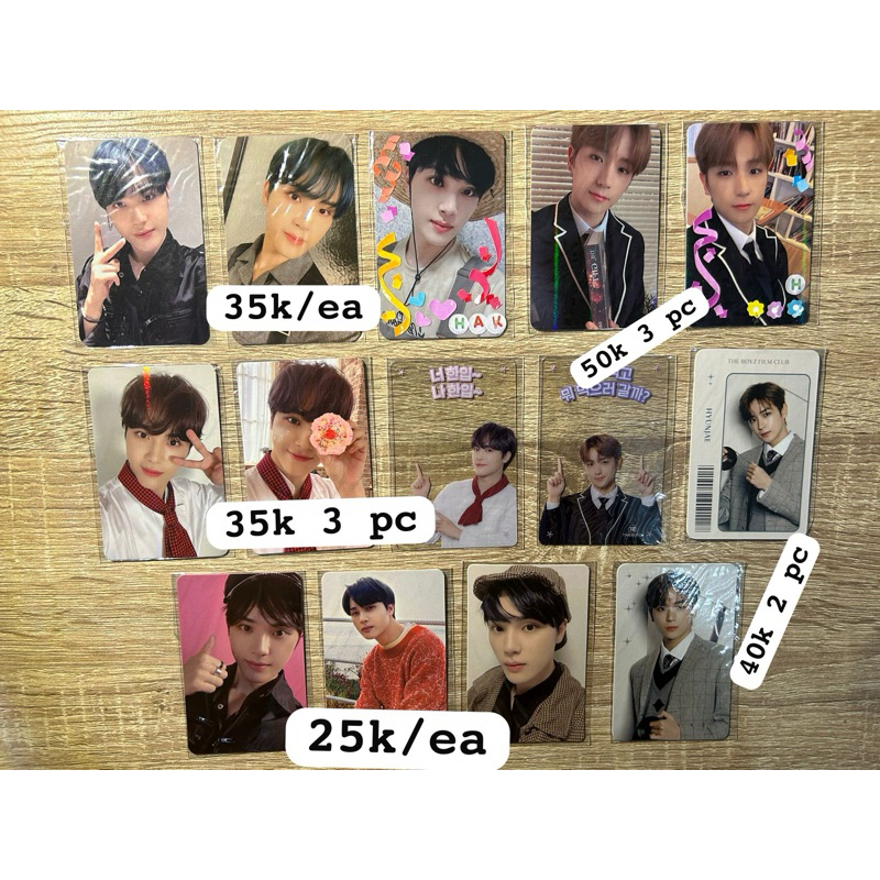 PC THE BOYZ OFFICIAL PHOTOCARD HYUNJAE HAKNYEON