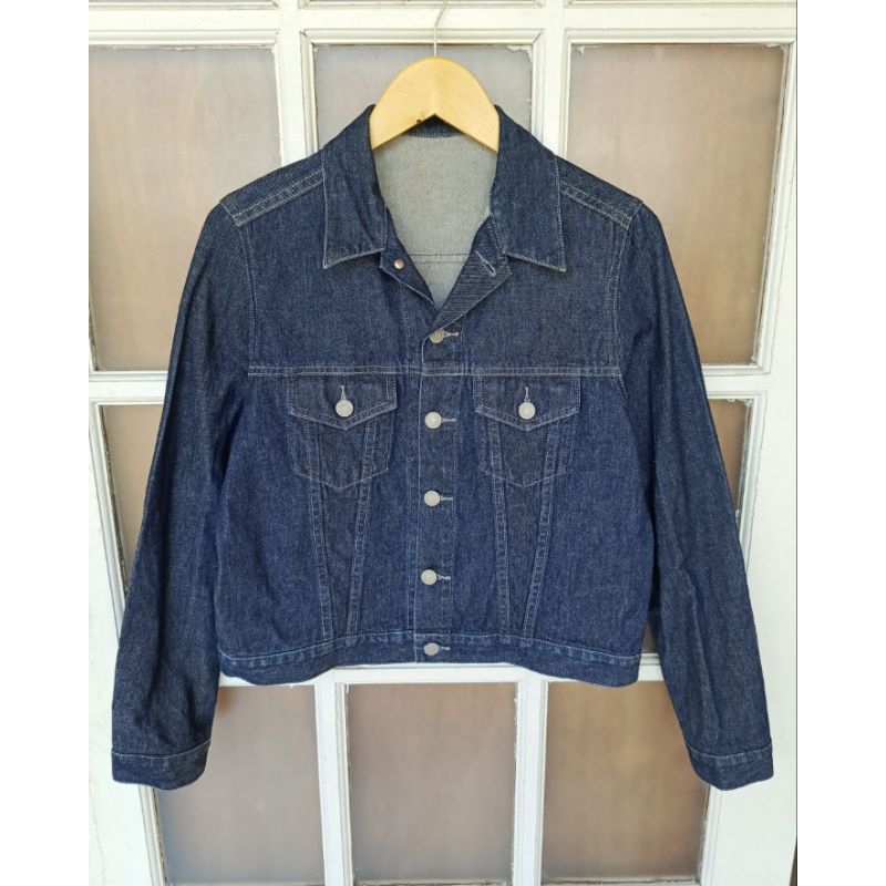 JAKET JEANS DENIM UNIQLO CROP