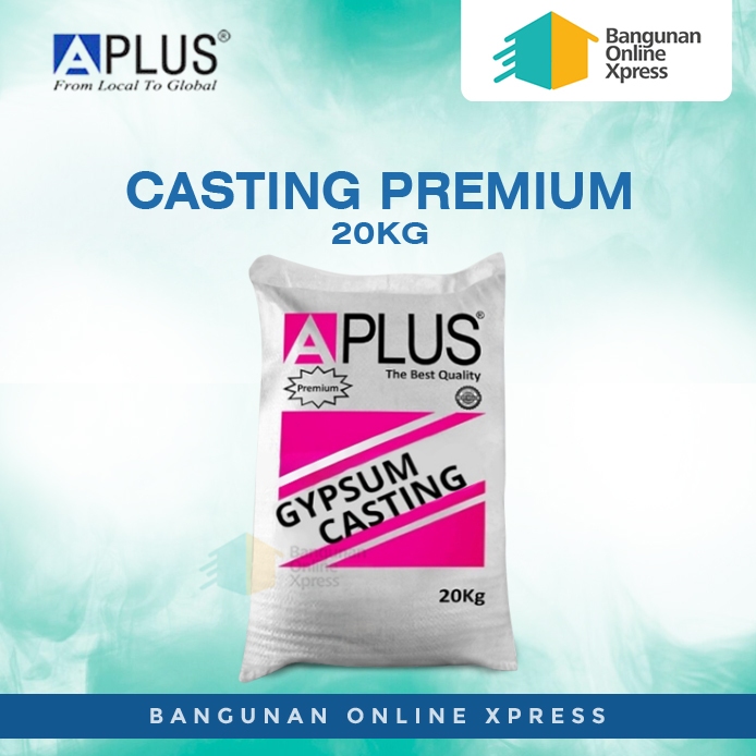 Gypsum APlus Casting Premium Putih - Semen Gipsum Premium Putih 20kg