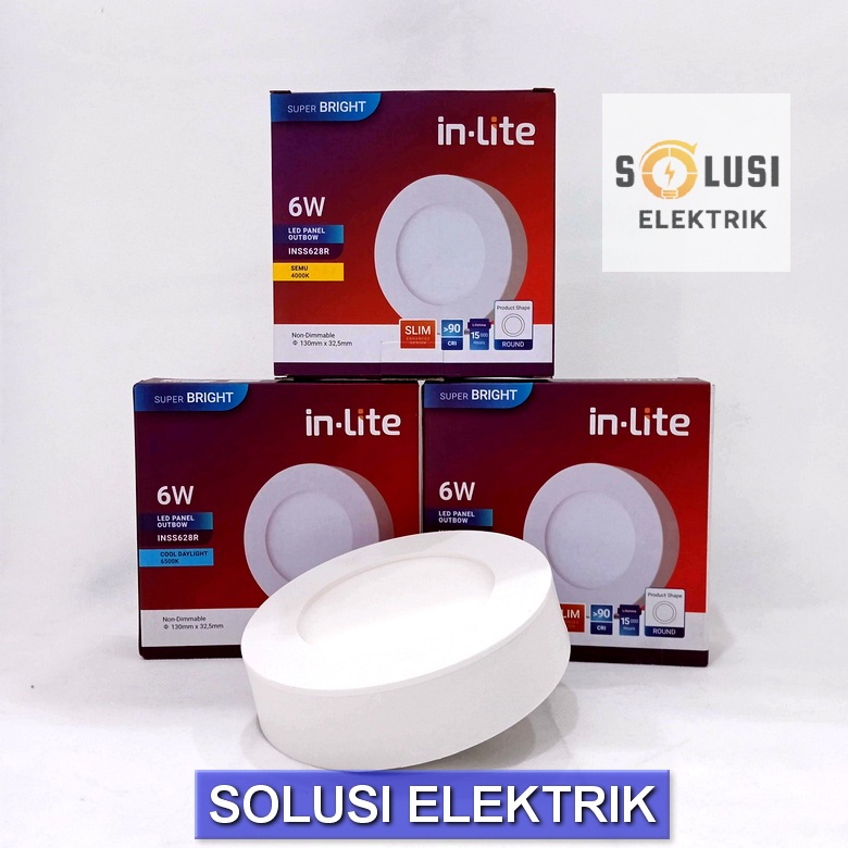 in-Lite Lampu 6 Watt Panel Outbow INSS 628R 6w inlite