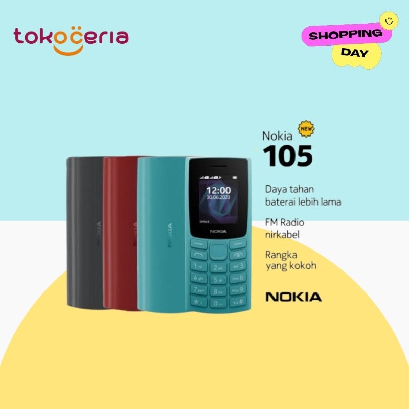 NOKIA 105 LEDA 2023 GARANSI RESMI
