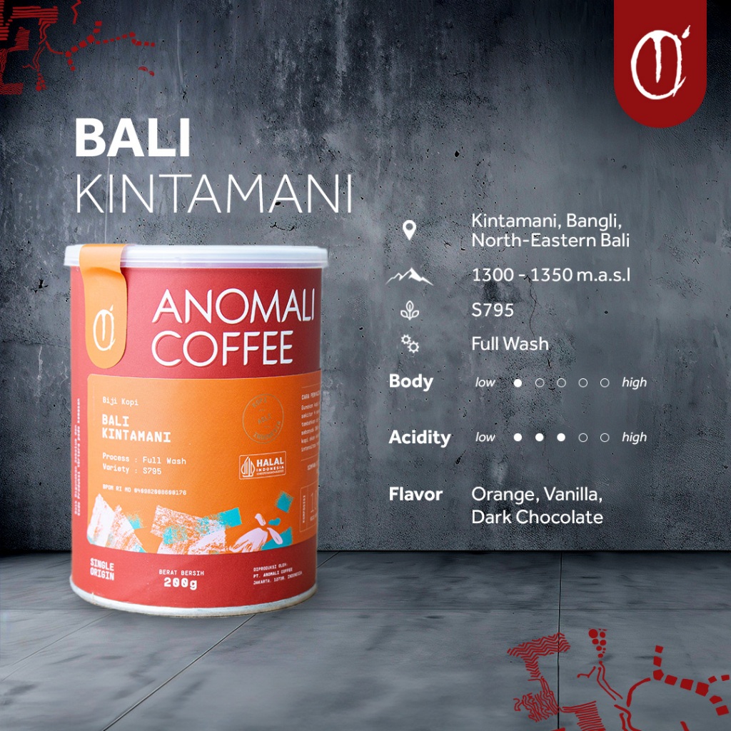 

Anomali Coffee Biji Kopi Bali Kintamani 200 gram