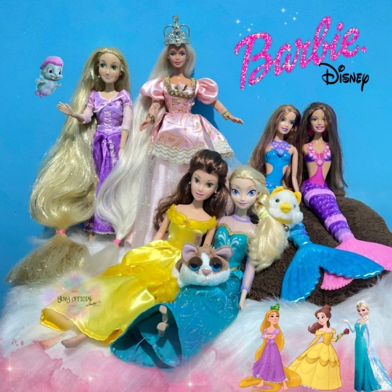 BARBIE PRINCESS | BARBIE ORIGINAL MATTEL | Barbie Mermaid Rapunzel Elsa Frozen Belle Original