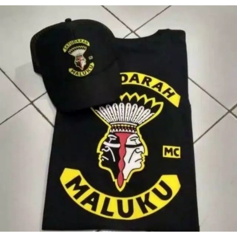 Kaos baju satu darah Maluku MC Free Topi trucker Hat satu darah maluku