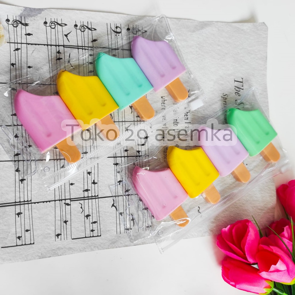 

STABILO ES KRIM ISI 4 PCS ICE CREAM HIGHLIGHTER WARNA WARNI PASTEL SPIDOL LUCU STABILO WARNA LUCU PERLENGKAPAN SEKOLAH