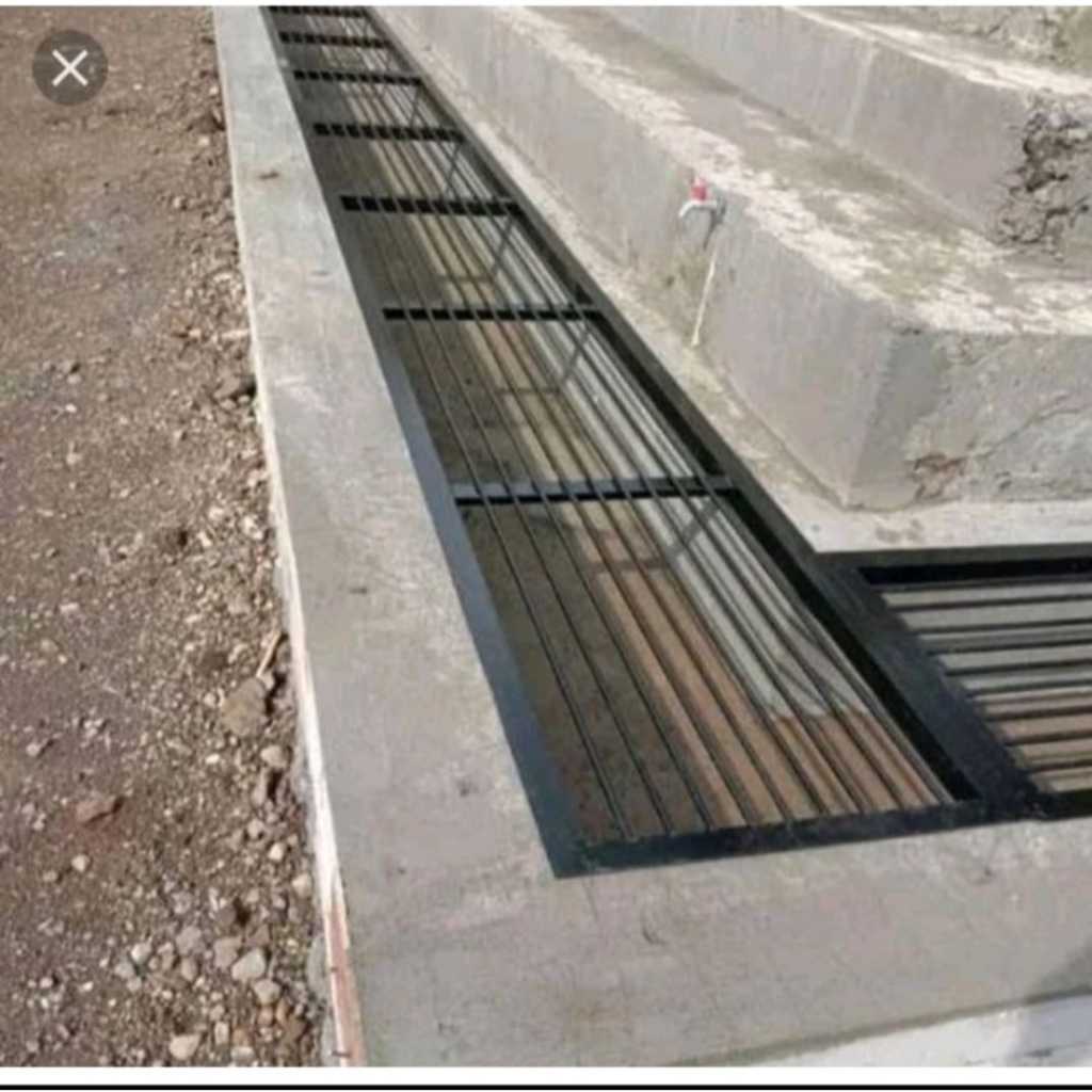 Tutup got selokan besi beton ulir gril penutup got