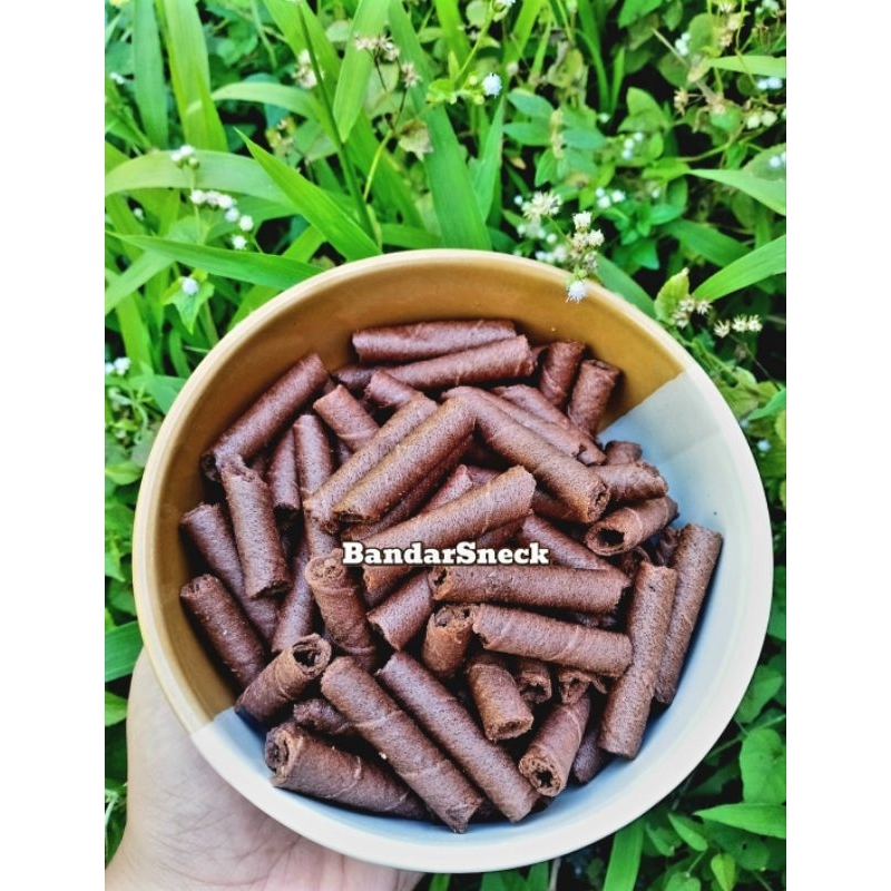 

500 Gr Astor wafer stik roll coklat manis renyah lezat