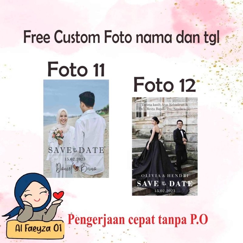 KARTU SOUVENIR COSTUM FOTO | KARTU UCAPAN TERIMA KASIH COSTUM FOTO |  TAG SOUVENIR FOTO |  KARTU SOU
