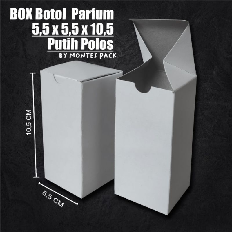 

Box Botol parfum 50ml Chluoe / Byredo / hertic putih polos / 5,5x5,5x10,5