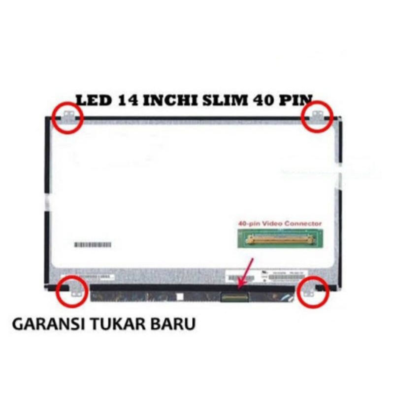 LED LCD Lenovo Thinkpad L430 T420 T420S T430 T430I T430S T430U 14" 40Pin