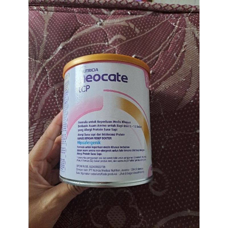 Susu Neocate Alergi Susu sapi dan Intoleransi lactosa Asli Original segel