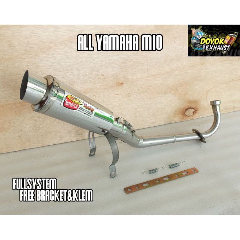 knalpot racing CLD MONSTER untuk motor YAMAHA MIO ALL VARIAN/TYPE. Mio sporty/smille. Mio Soul GT. M