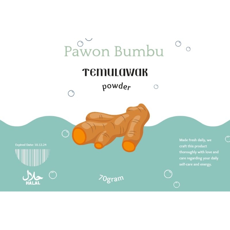 

temulawak powder / bubuk