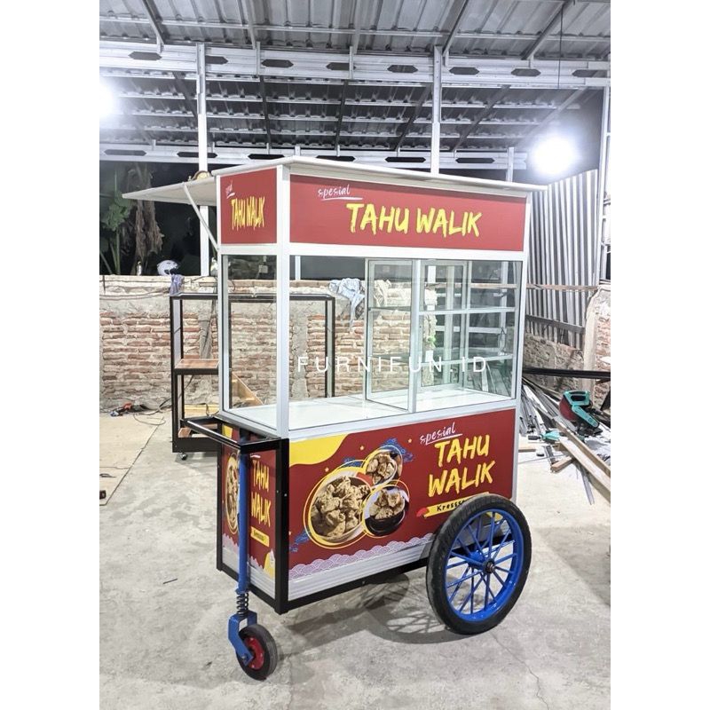 Gerobak Motor / Gerobak Dorong Aluminium / Booth Jualan