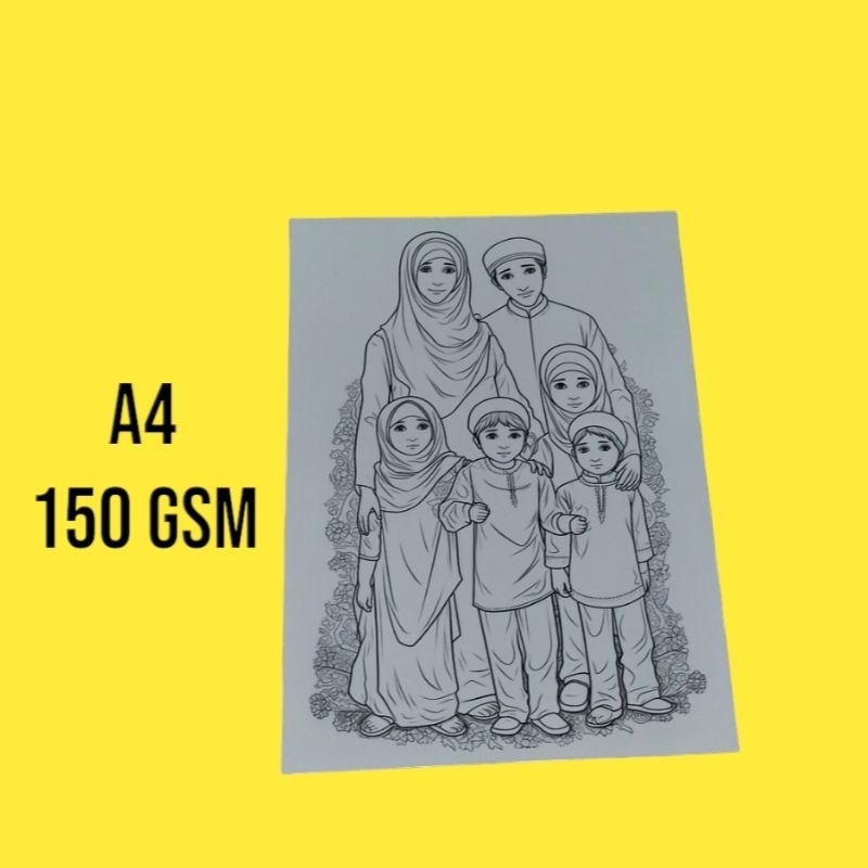 

KERTAS GAMBAR MEWARNAI A4 150gsm TEMA ANAK MUSLIM #1