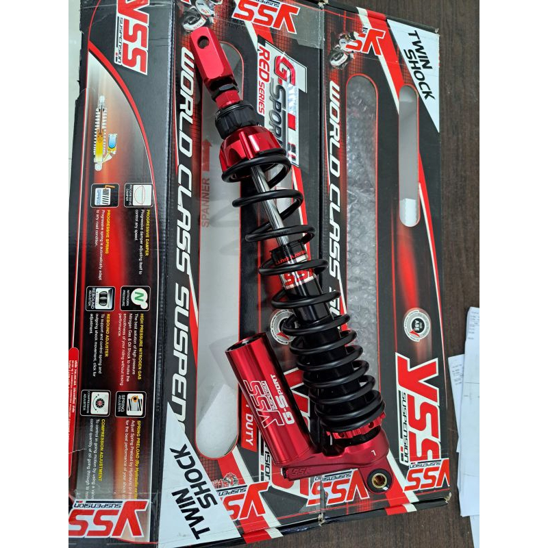 SHOCK YSS G SPORT RED SERIES HONDA FORZA 250CC 430MM ORIGINAL