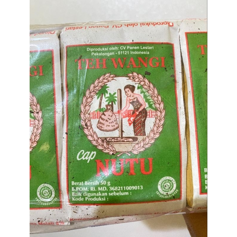 

Teh Nutu Hijau Teh wangi 50gr x 10pcs exp agustus 2025