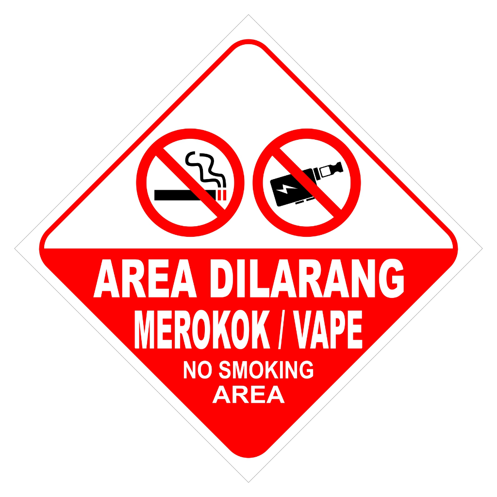 

STICKER DAN ACRYLIC DILARANG MEROKOK UKURAN 10CM X 10CM BEBAS PILIH STIKER AJA ATAU SAMA AKRILIK