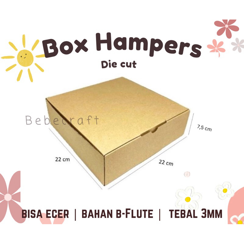 

Bebecraft - Kardus Box Pizza uk 22x22x7,5 dan 25x25x5 cm - Die cut box pizza box baju box hampers baju
