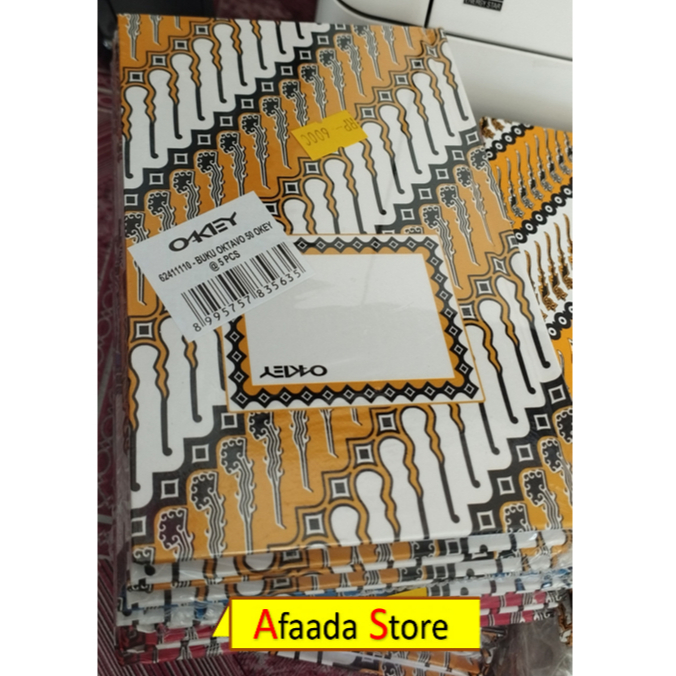 

Buku Oktaf / Buku Batik Hard Cover A6 isi 50 Lembar OKEY Ukuran 11x16cm