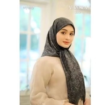 Mylady Hijab Premium Series Aurora black