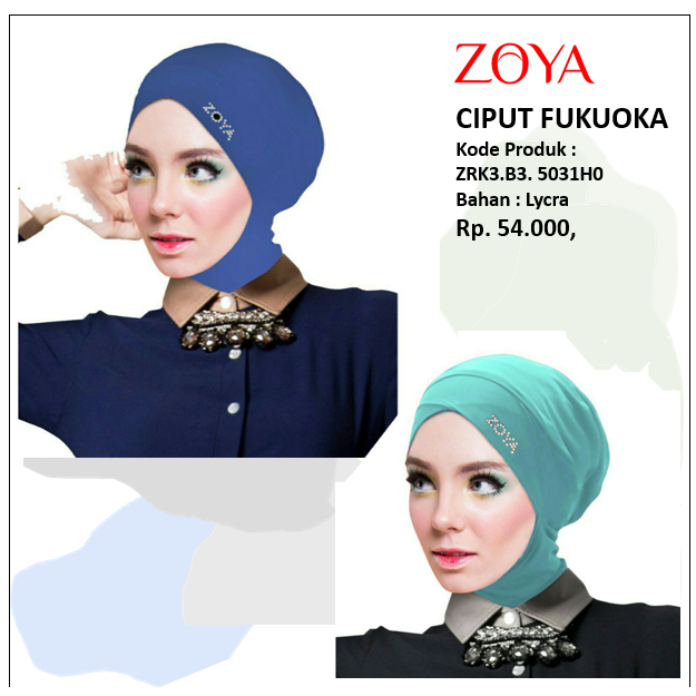 Zoya Ciput Fukuoka - Ciput ninja dengan swarovski dan tali di bagian belakang