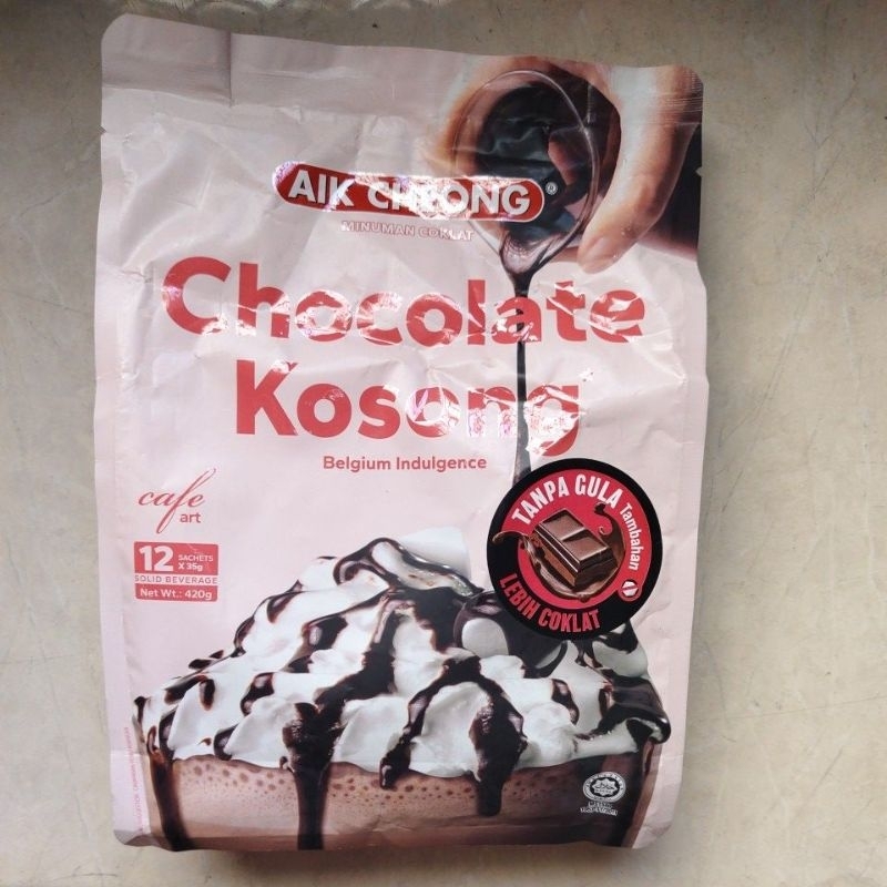 

aik cheong chocolate kosong Belgium indulgence no sugar added cafe art