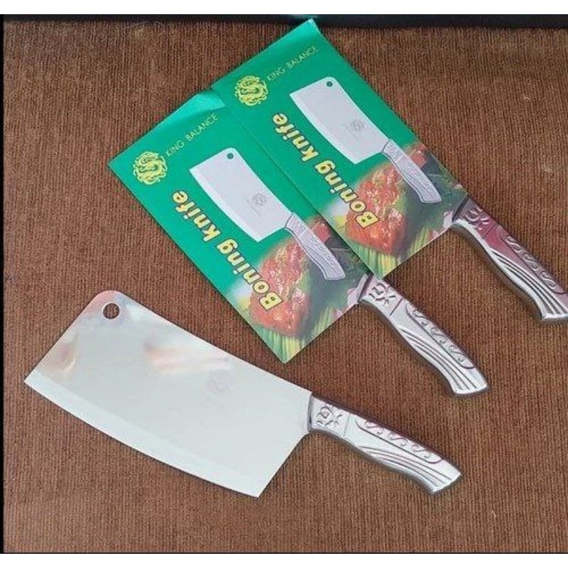 Pisau Daging Stainless steel tebal & besar - pisau daging 8"