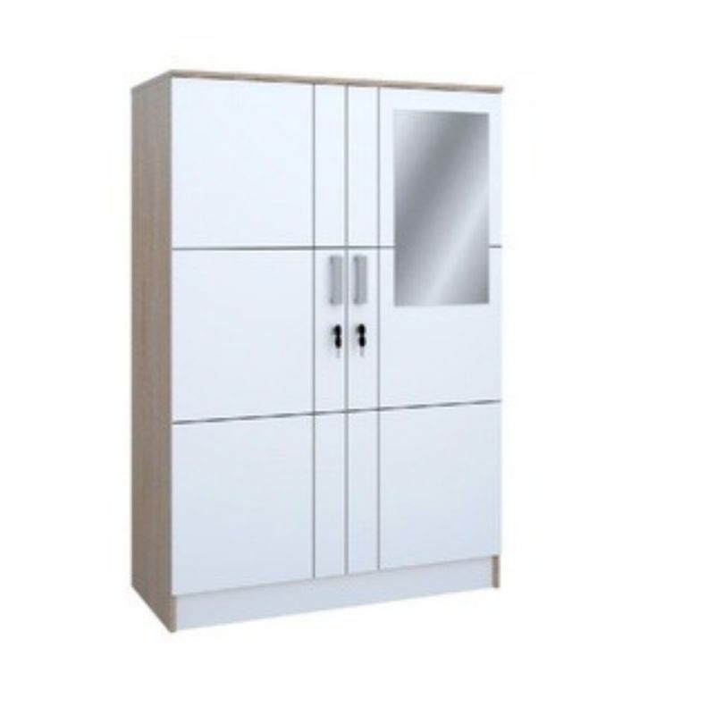 Lemari Pakaian Anak 2 Pintu Cermin Graver