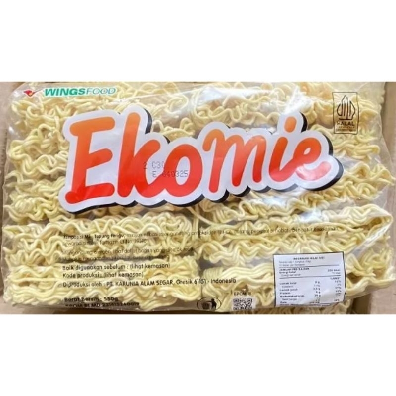 

Ekomie Mie Kering 550g Isi 10