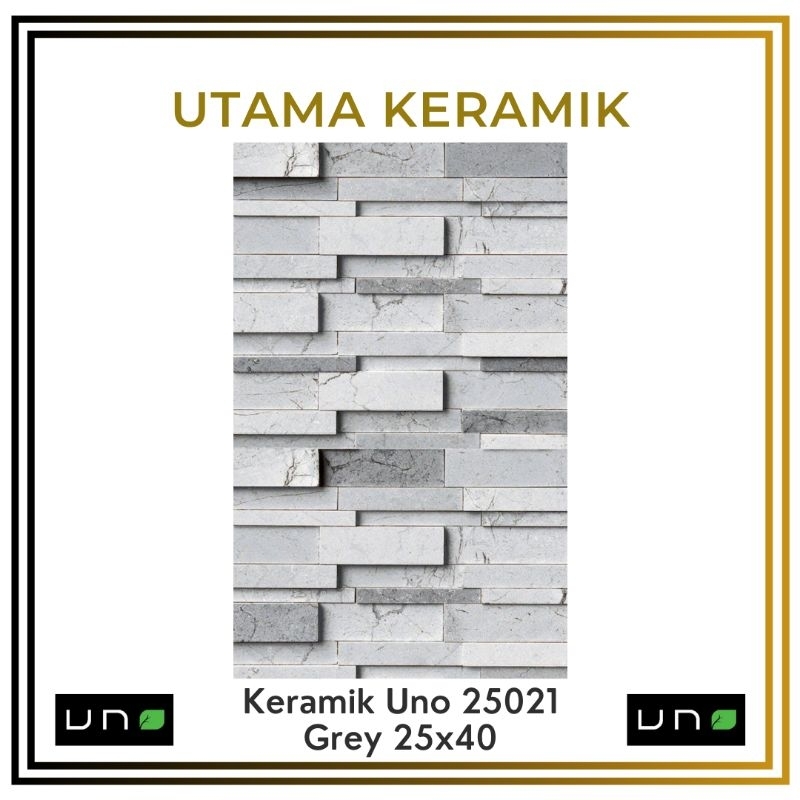 Keramik uno motif batu alam grey 25x40 KW 1 - Keramik motif batu alam grey