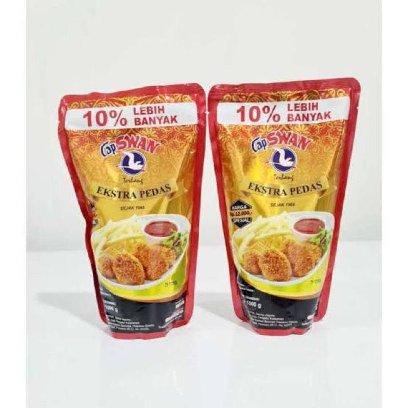 

Saus Sambal Swan Extra Pedas 1kg / Saos Xtra Pedas Swan 1kg