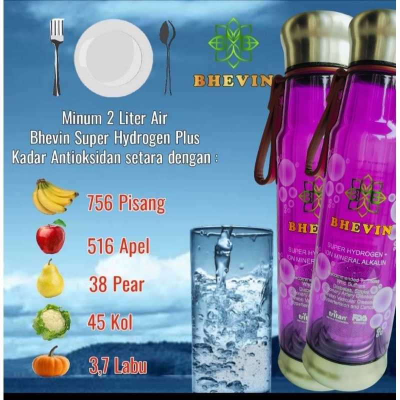 botol BHEVIN super hydrogen mineral alkali