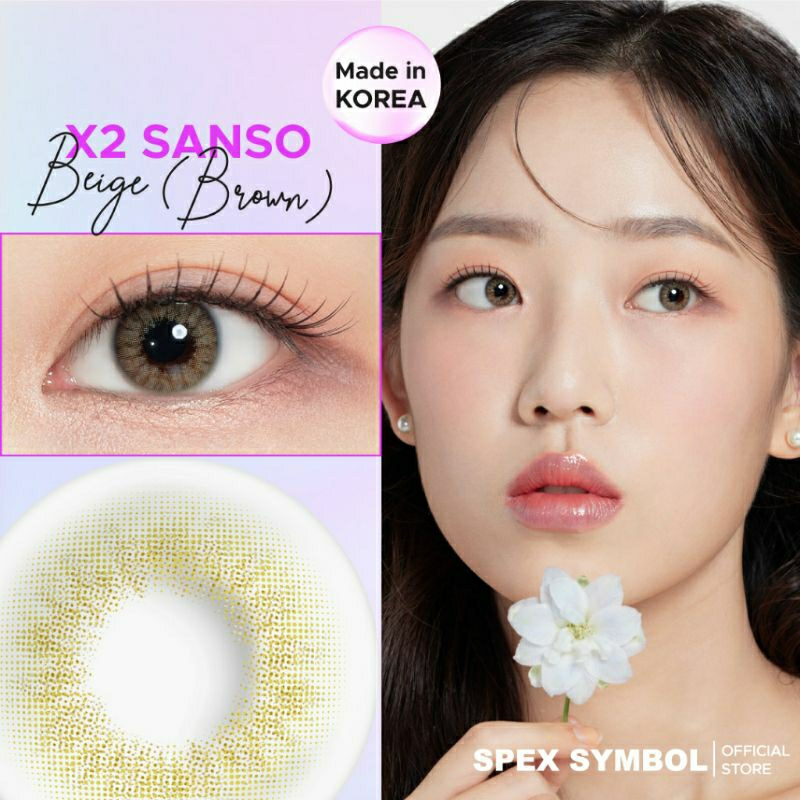 SOFTLENS SANSO X2 BEIGE BROWN