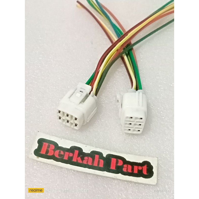 Kabel Soket DLC, Socket DLC 6 pin Suzuki dan Kawasaki female / cwe