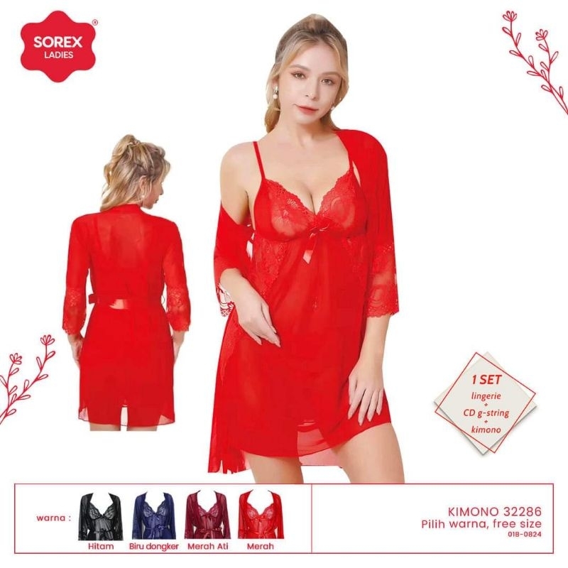 LINGERIE SOREX KIMONO 32286 SET G-STRING