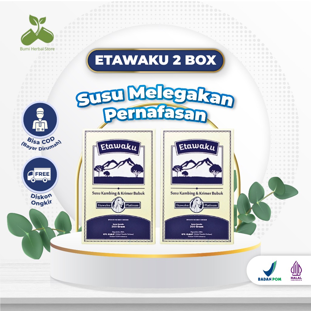 

Etawaku Susu Kambing Etawa Paket 2 Box Lebih Efektif Atasi Asma Dan Masalah Paru-Paru