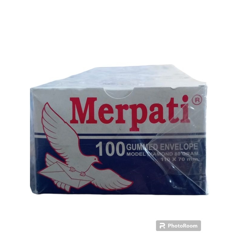 

1 pack amplope merpati kecil gummed model diamond 80 gram