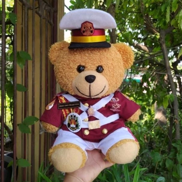 Medium Alcio 29cm Kostum Seragam Akpol Boneka Akpol Kado Pelantikan Akpol