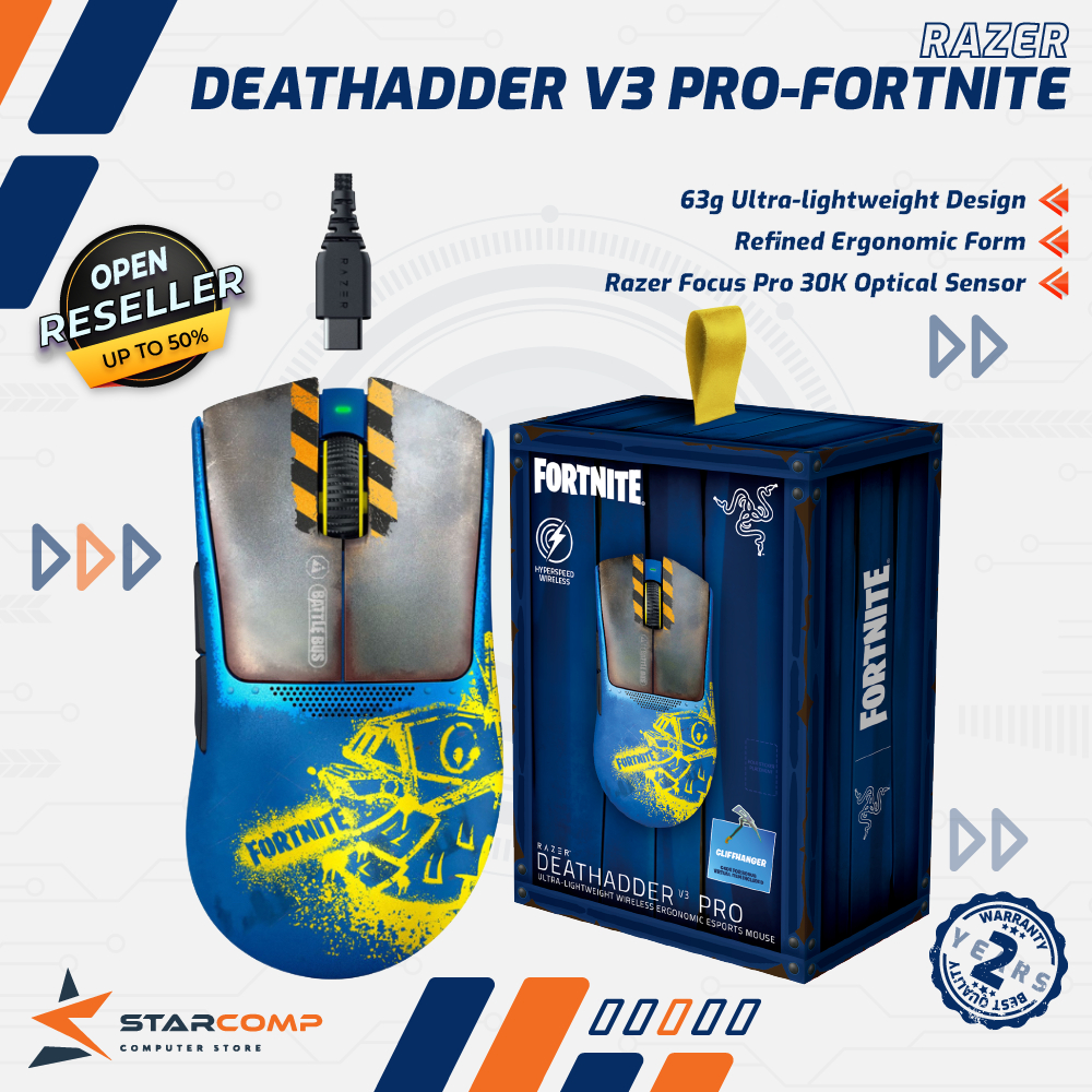 Razer DeathAdder V3 Pro Fortnite Edition