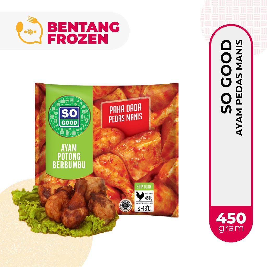 

So Good Ayam Pedas Manis 450GR / Ayam Potong Berbumbu