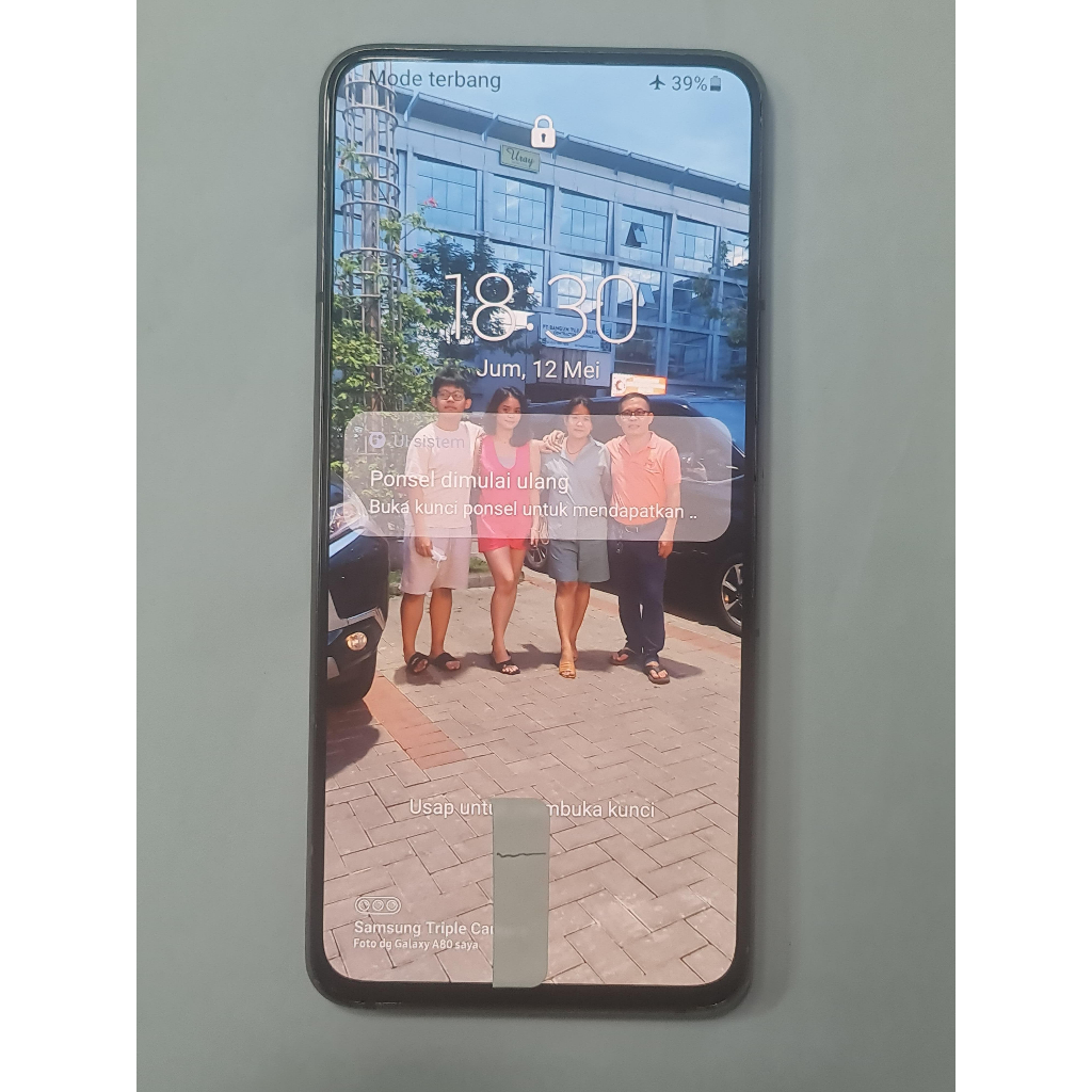 LCD SAMSUNG GALAXY A80- A805 ORIGINAL SECOND COPOTAN 2ND - MINUS