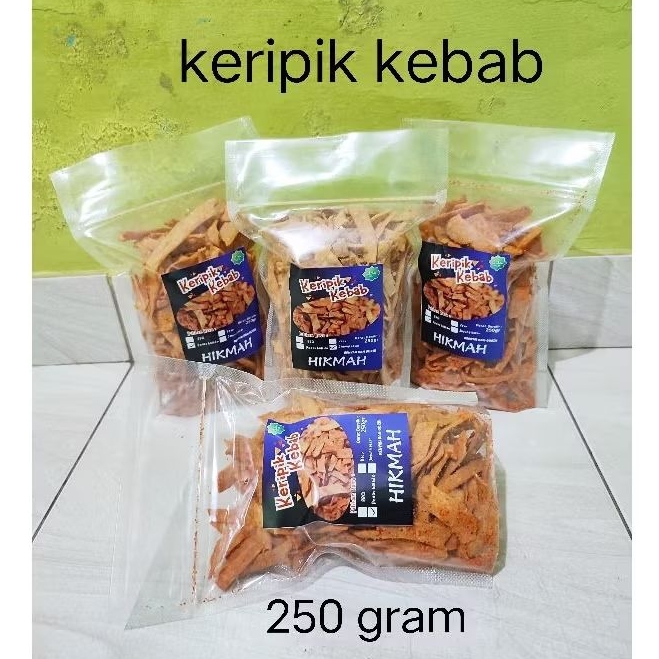 

Keripik kulit kebab aneka rasa renyah dan gurih berat 250 gram