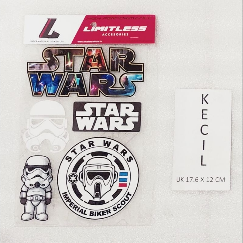 

stiker super clear starwars
