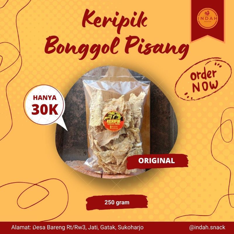 

KERIPIK BONGGOL PISANG 250 gram, RASA ORIGINAL ENAK DAN RENYAH