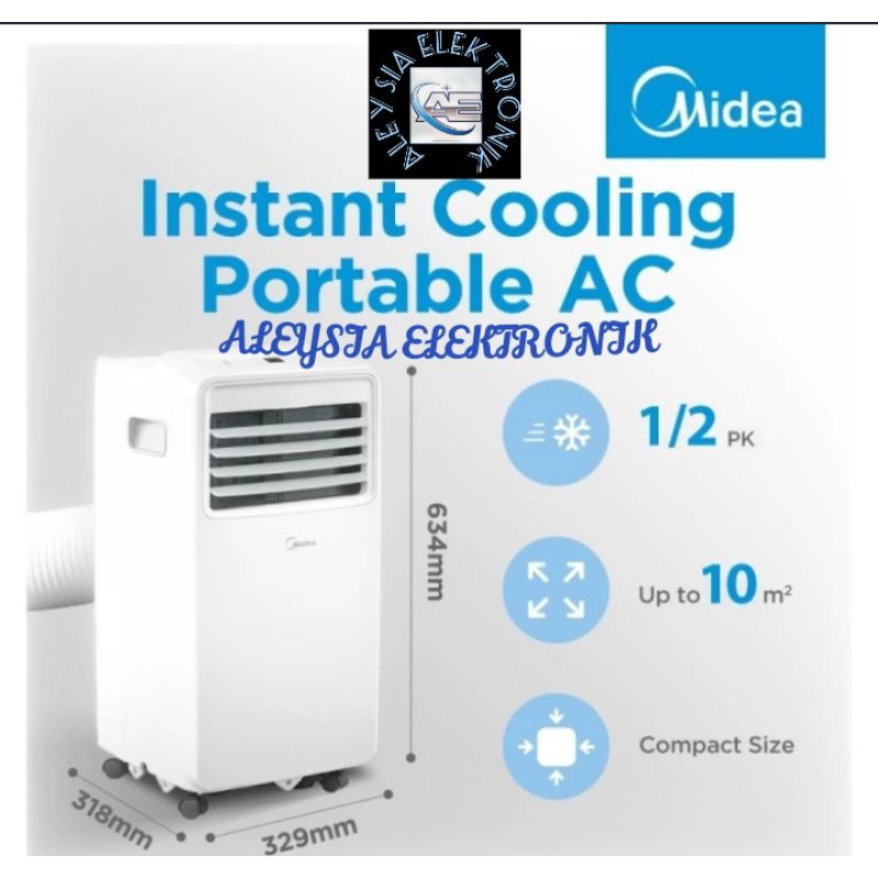 AC PORTABEL / AC DUDUK MIDEA MPHA-09CRN7 /1PK