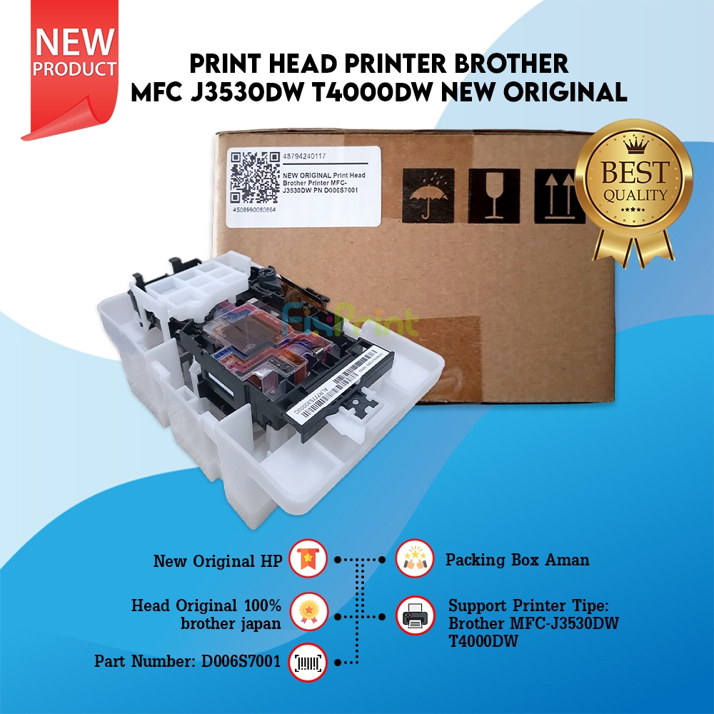 Print Head Brother Printhead D006S7001 Printer MFC-J3530DW T4000DW MFC-J3930DW MFC-J6530DW MFC-J6535