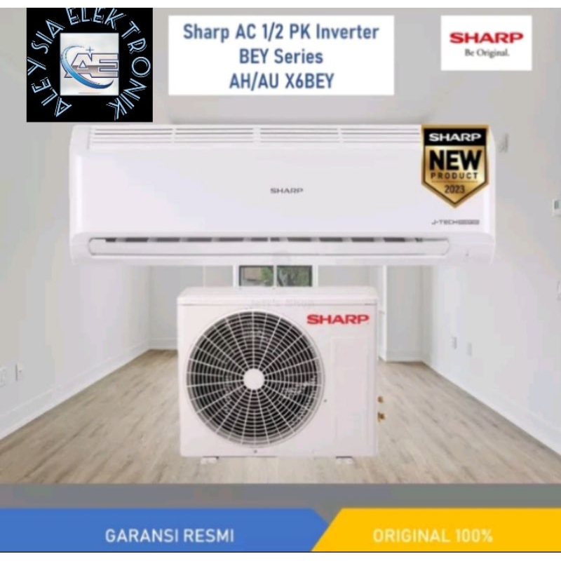 AC SHARP 1/2PK INVERTER BERGARANSI RESMI 10THN SHARP AH-A6BEY