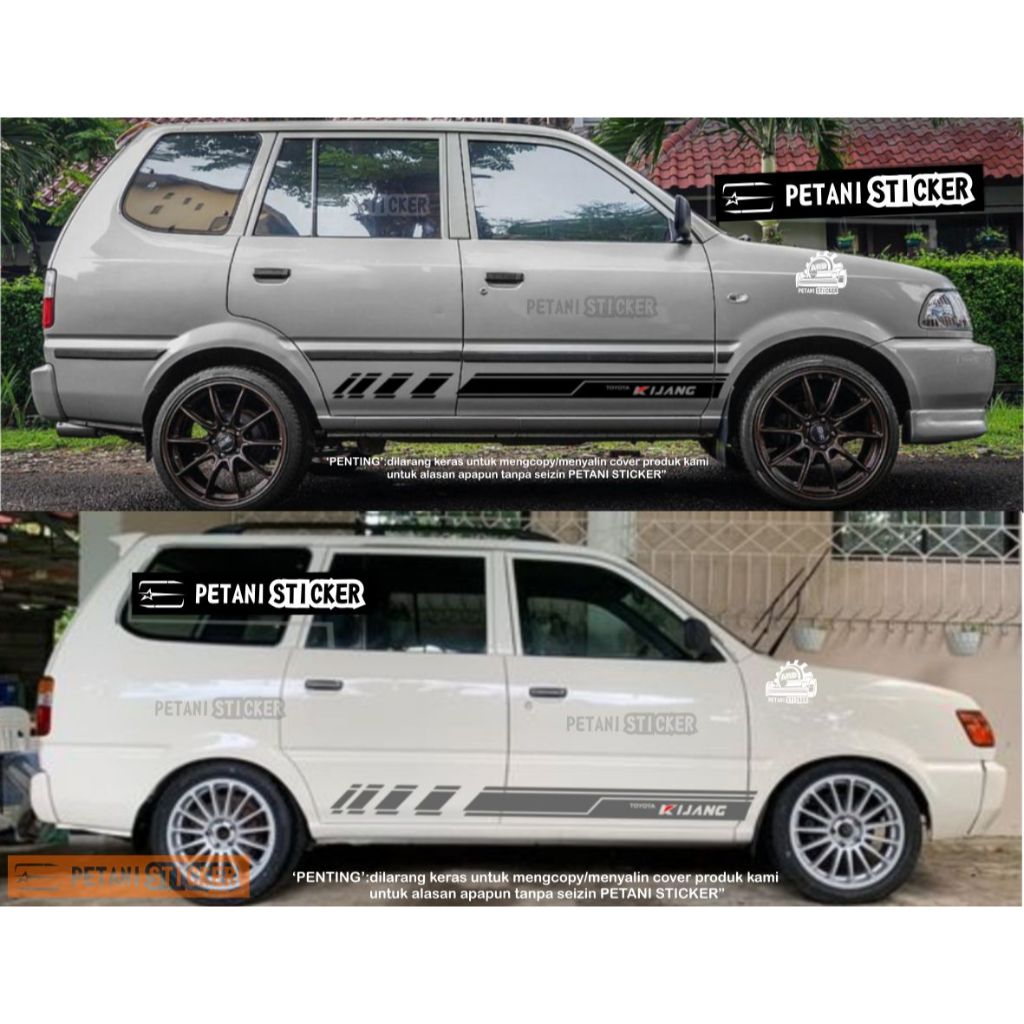 STICKER stiker KIJANG KAPSUL KIJANG LGX TOYOTA KIJANG KAPSUL cutting stiker